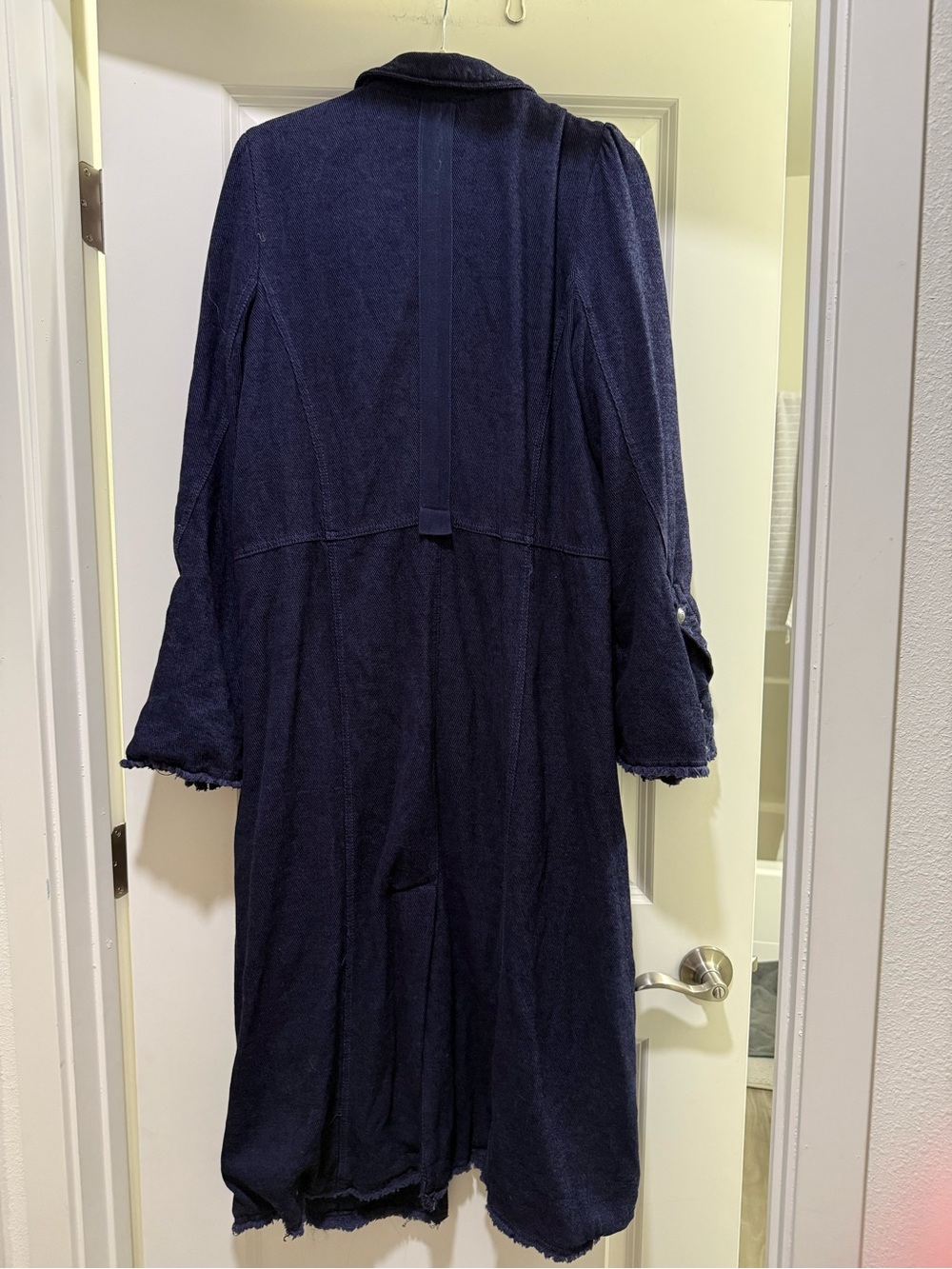 Free People Double-breasted Maxi Coat
Navy - Picture 2 of 2